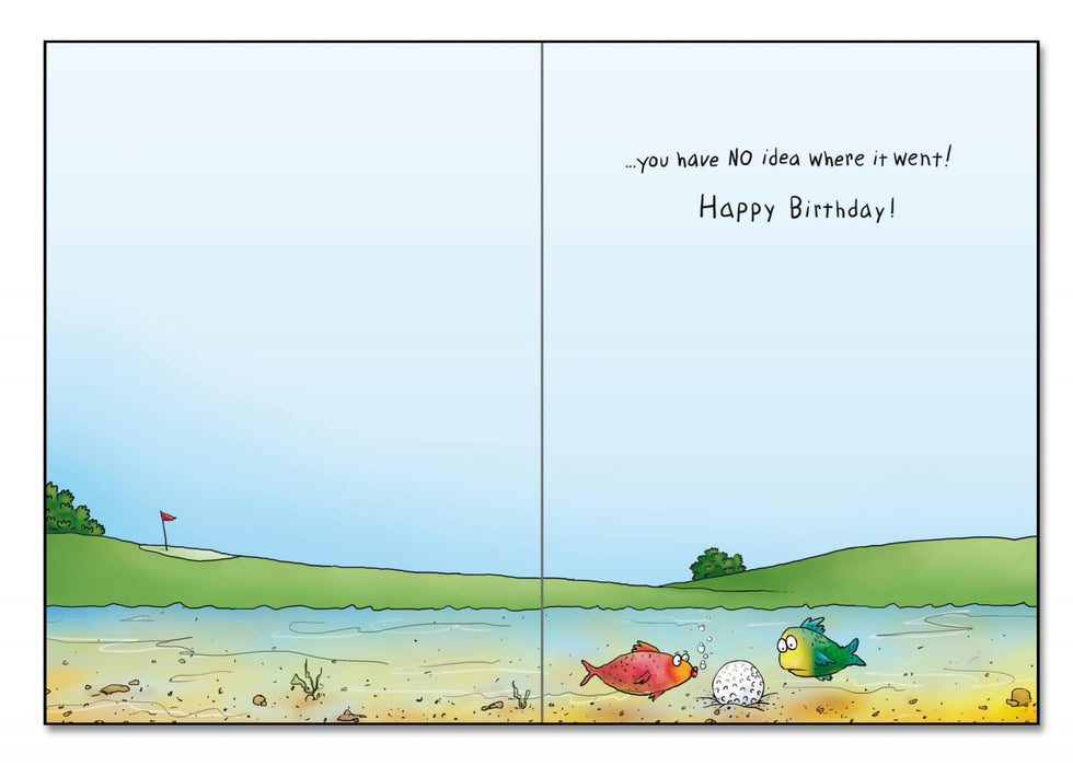 Each passing year is like a golf ball… Birthday Card