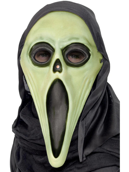 Screamer Mask With Hood Glow In The Dark