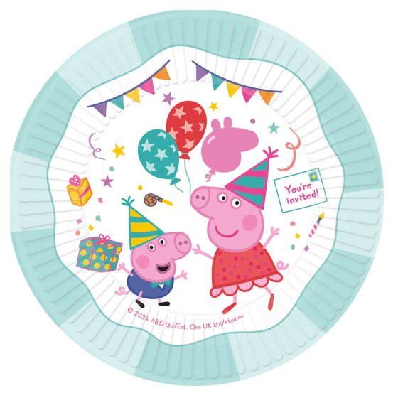 Peppa Pig Paper Plates 23cm/8pk