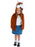 Deluxe Fox Plush Cape, Kids Small