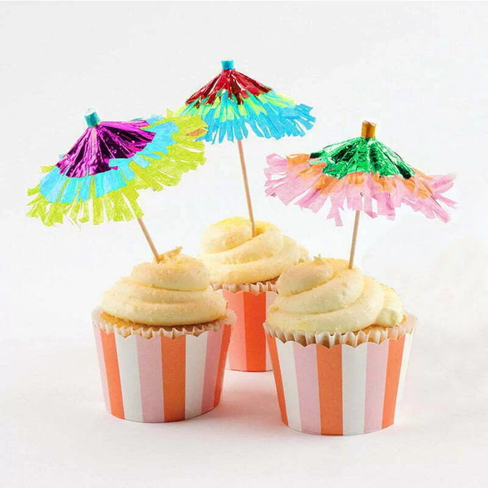 Foil Umbrella Picks 10pcs