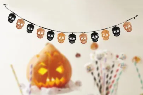 Skull Bunting 2 Metres