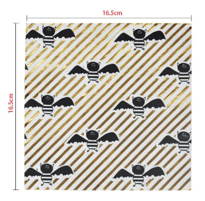 Bat Napkins 16 Pk
