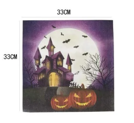 Halloween Castle Napkins 20 Pk