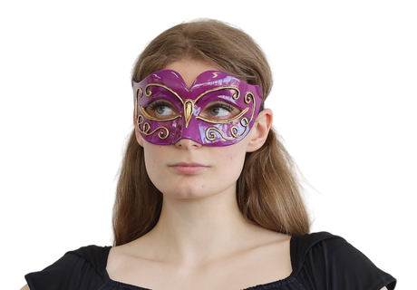 Masquerade Eye Mask Purple/Gold