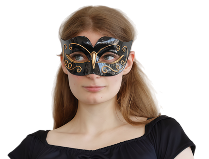 Masquerade Eye Mask Black/Gold