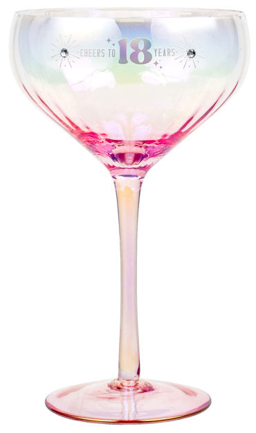 18th Cocktail  Holographic Glass