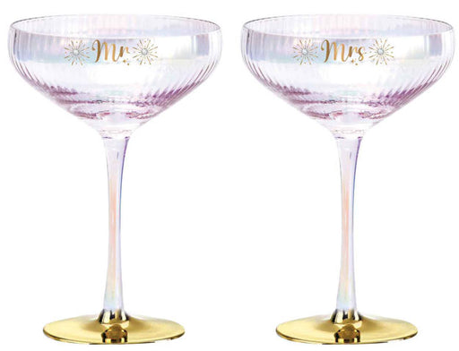 Mr & Mrs Cocktail Glasses