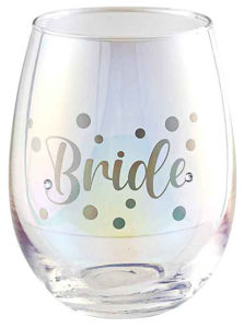 Bride Stemless Holographic Glass 560ml
