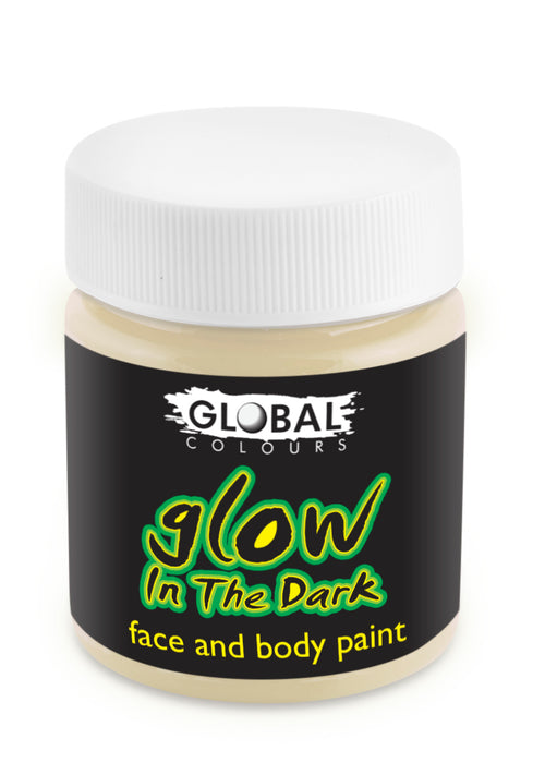 Global Colours Glow In The Dark Face and Body Paint 45ml jar