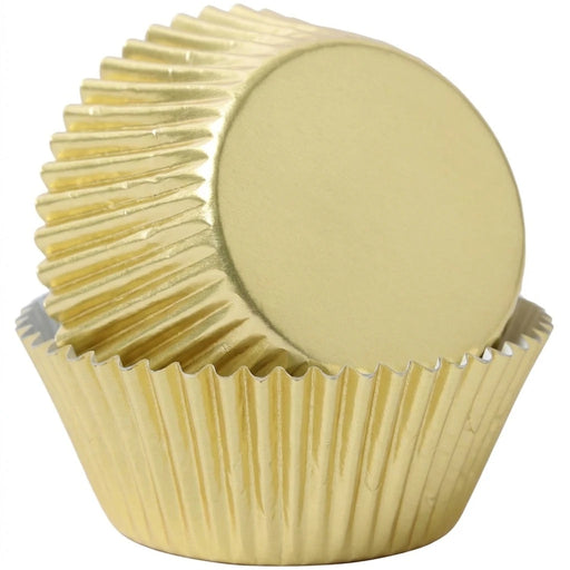 Mini Gold Foil Baking Cups 50 Pack