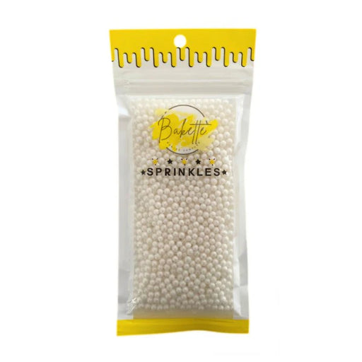 Pearly White Sugar Pearls 4mm 56g