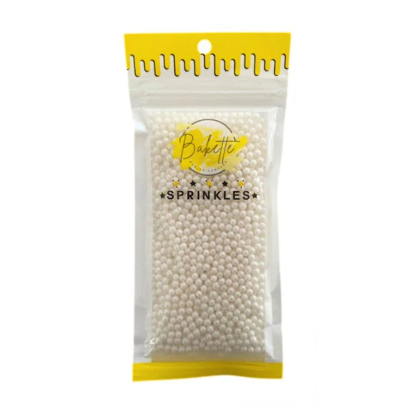 Pearly White Sugar Pearls 4mm 56g