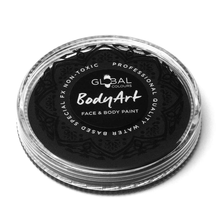 Global Colours Black Face & Body Paint Cake 32g