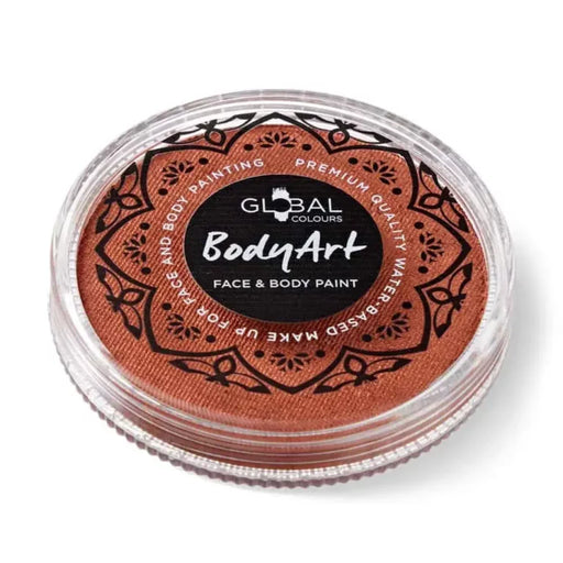 Global Colours Metallic Copper Face & Body Paint Cake 32g