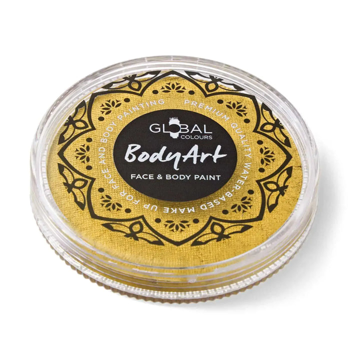 Global Colours Metallic Gold Face and Body Paint Cake 32g
