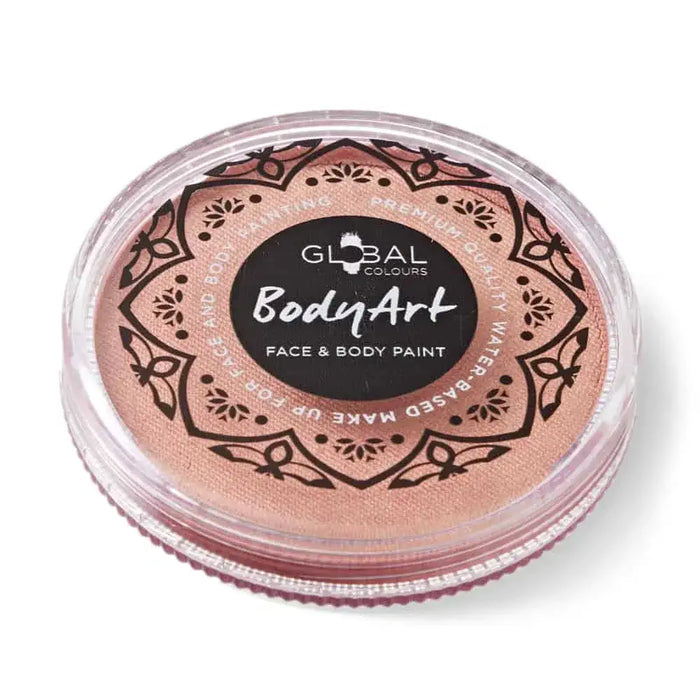 Global Colours Metallic Rose Gold Face & Body Paint Cake 32g