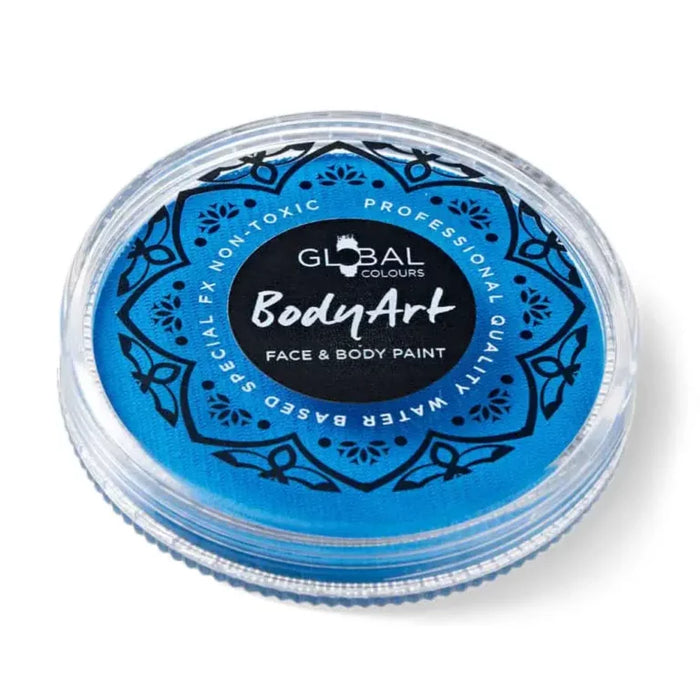 Global Colours Neon Blue 32g UV reactive Special FX paint cake