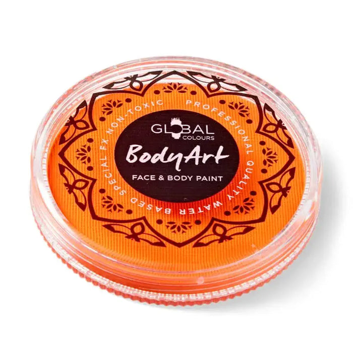 Global Colours Neon Orange 32g UV reactive Special FX paint cake