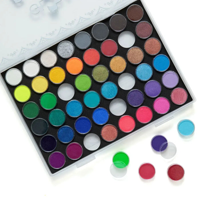 Global Colours All You Need Sampler 48-colour face and body paint palette in a clear snap-lock case
