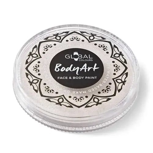 Global Colours Pearl White face and body paint cake 32g