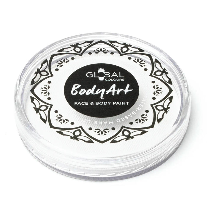 Global Colours White Face & Body Paint Cake 32g
