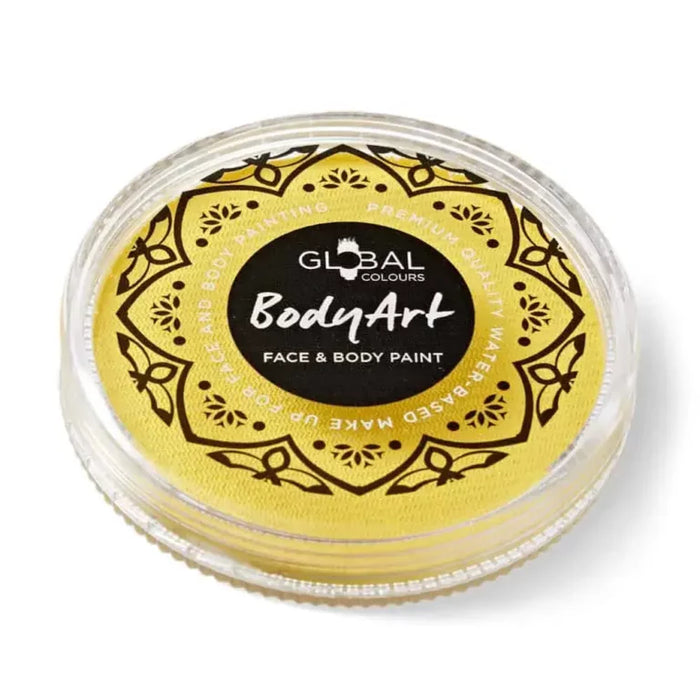 Global Colours Yellow Light Face and Body Paint Cake 32g