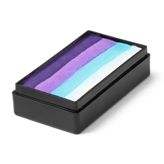 Global Colours Princess Party magnetic One Stroke cake with Dark Purple, Lilac, Baby Blue and White stripes