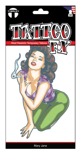 Mary Jane BUD - Temporary Tattoo