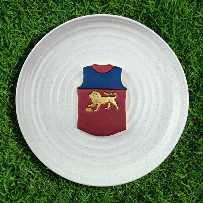 AFL Brisbane Lions Football Team Guernsey Cutter & Embosser Set
