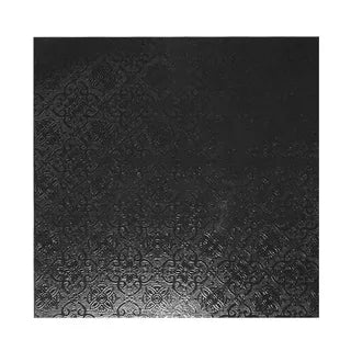 Cake Board  Black  12 Inch  Square  Mdf  6mm Thick