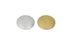 Gold and silver 150mm round FSC cake boards for cake decorating, pack of 4