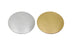 Gold and silver 250mm round FSC cake boards for cake decorating, pack of 3