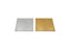 Gold and silver 150mm square FSC cake boards for cake decorating, pack of 4