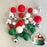 Silver Christmas Deco Foam Ball Toppers 32Pcs