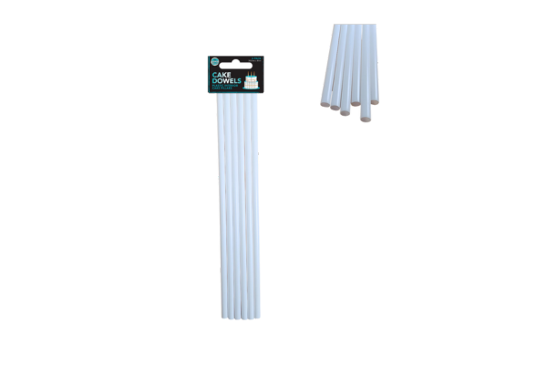 Cake Dowels 305x8mm 6 Pcs Medium Iconic Cake Art: 6 Pack