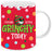 Feeling Extra Grinchy Today 350ml Christmas mug with colourful grumpy bauble design