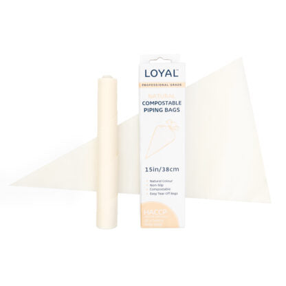 15in/38cm Natural Compostable Piping Box Pack of 10