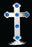 Elegant Blue Cross