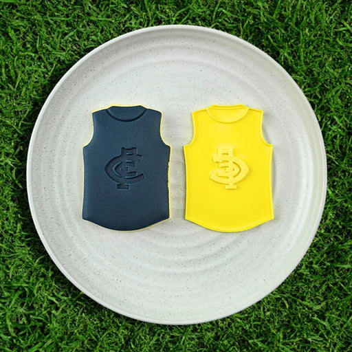 AFL Carlton Blues Football Team Guernsey Cutter & Embosser Set