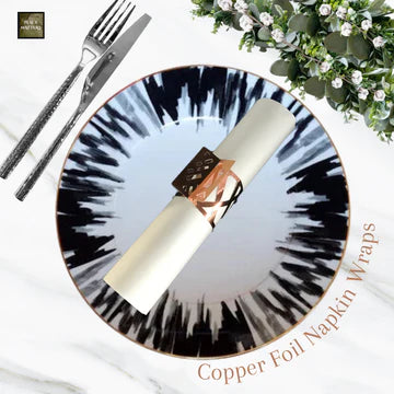 Copper Napkin Wraps (Weave Design)