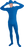 Blue invisible skin suit shown with hood lifted to reveal the wearer's face