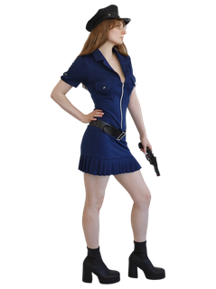 Womans Sexy Cop Costume 8 to 10
