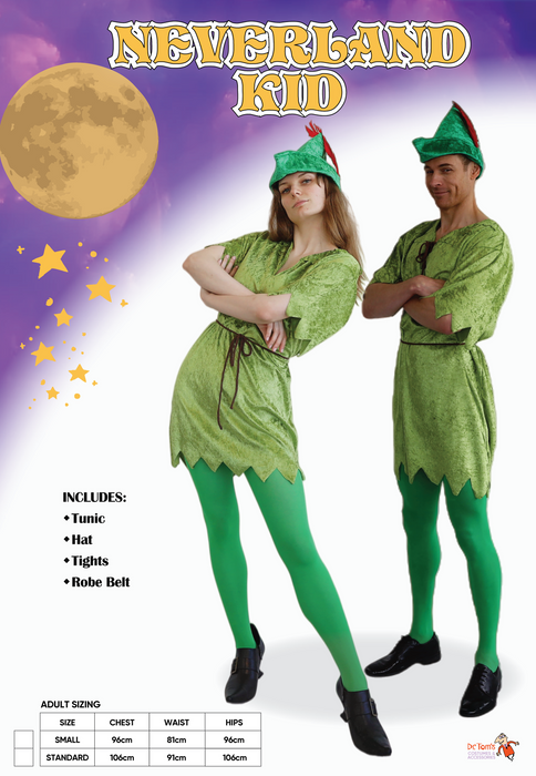 Neverland Kid Costume Small