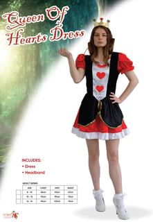 Queen Of Hearts Dress - 12-14