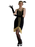 Black/Gold Flapper Dress - 12-14