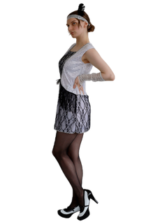 Silver Flapper Dress - 10-12