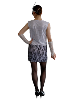 Silver Flapper Dress - 10-12