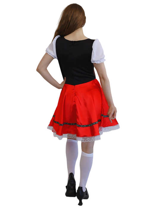 Red Oktoberfest Dress - 10-12