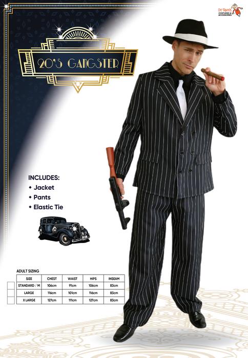 20's Gangster Costume - Standard